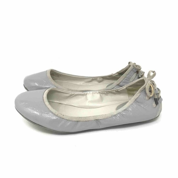 Maria Sharapova Cole Haan Ballet Flats Shoes Gray Leather 9 - Picture 5 of 8